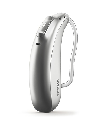 Phonak Roger Focus II hearing aid.